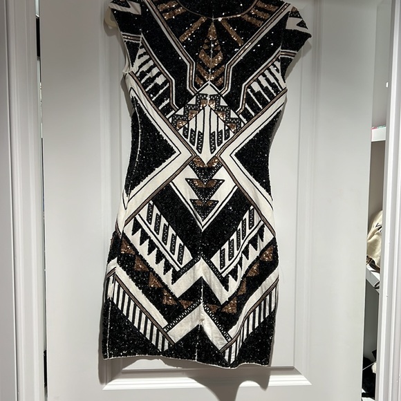 Gently worn mini sequence dress - Picture 3 of 4